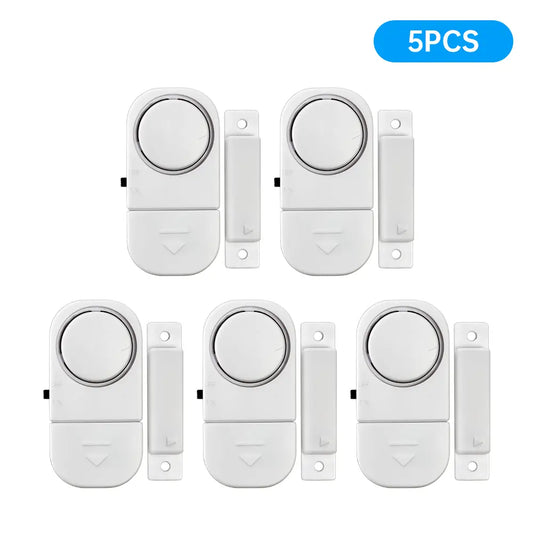 Kerui Wireless Door Window Security Alarm Sensor, 90Db Siren, Battery-Operated Standalone Alert, Built-In Siren, No Hub/Wifi/App Needed, Easy Adhesive Mount, Anti-Theft Entry Alert for Home, Cabinet